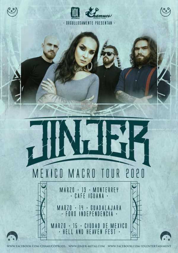Jinjer Mexico Macro Tour 2020