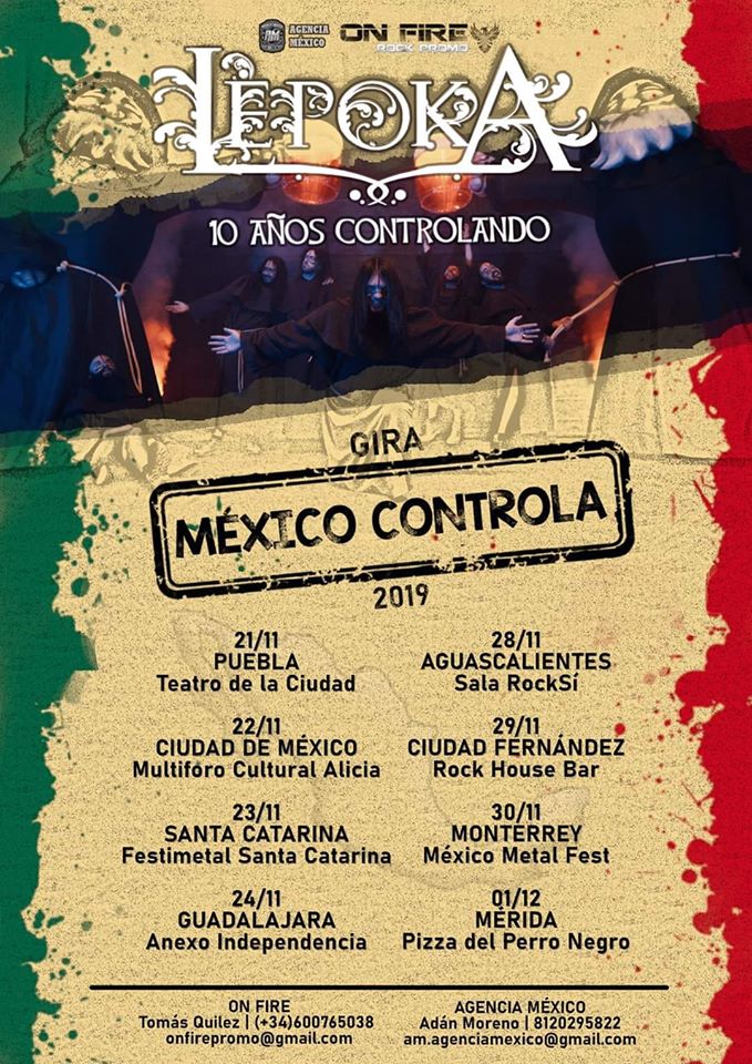 Flyer Lèpoka gira México Controla 2019