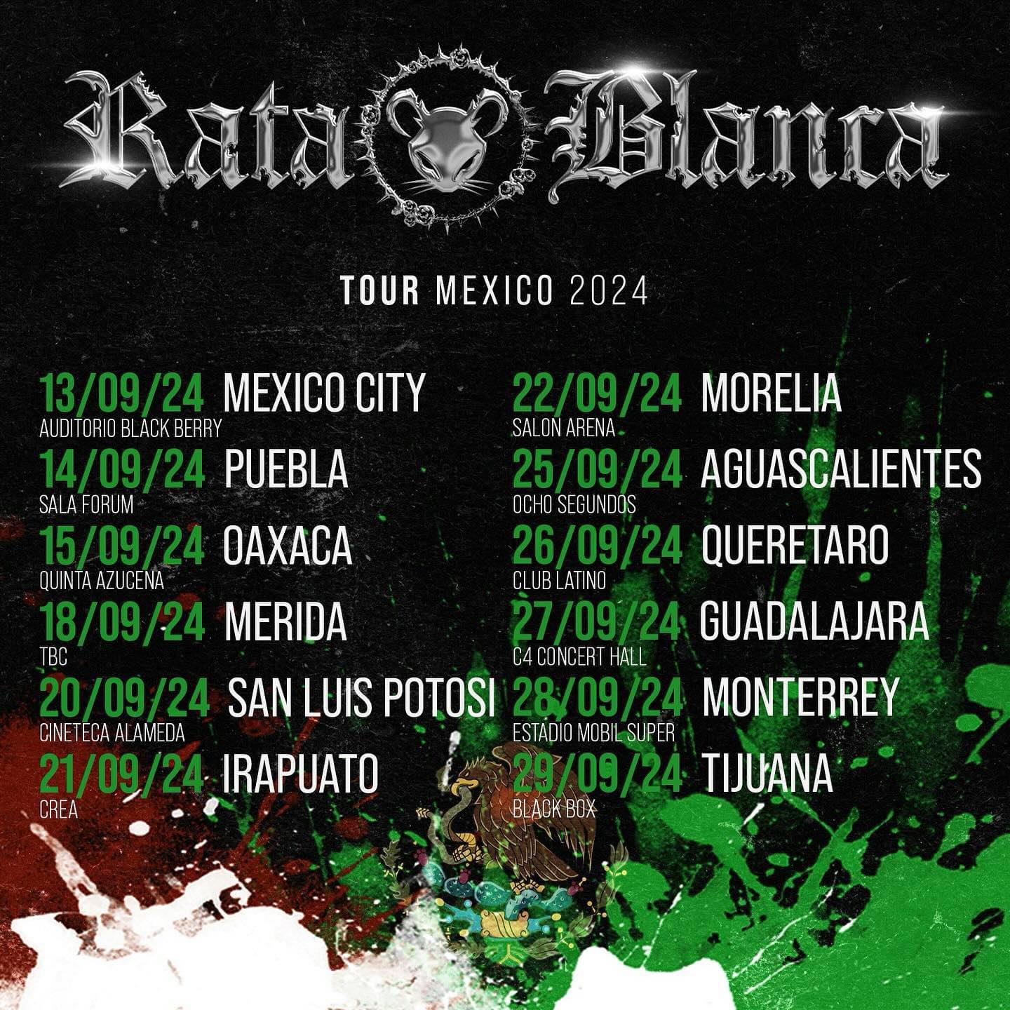 Rata Blanca Gira Por M Xico En Metaltower Net