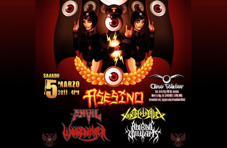 Eyescream Metal Fest III: ASESINO, ANVIL, TOXIC HOLOCAUST y WARBRINGER en México, 2011