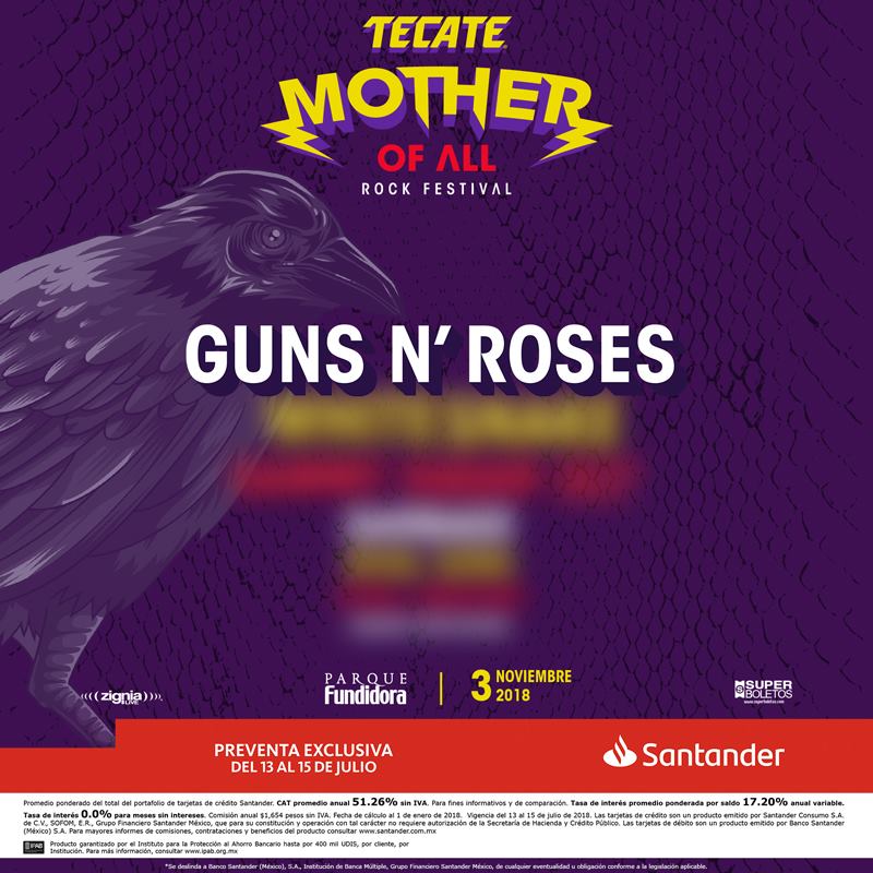 GUNS N’ ROSES al Mother of All Rock Festival en Monterrey