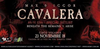 Max & Iggor Cavalera Beneath the remains & Arise Tour CDMX 2018