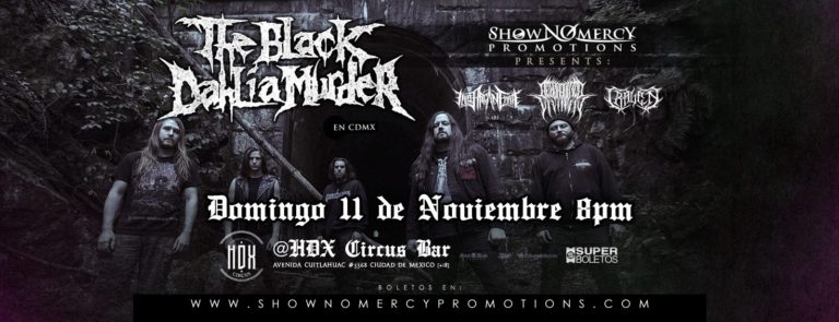 THE BLACK DAHLIA MURDER en CDMX