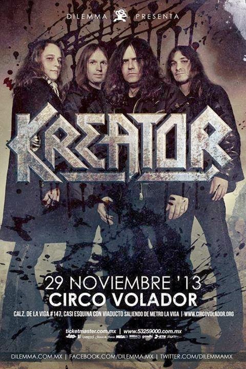 KREATOR Phantom Antichrist Tour en México