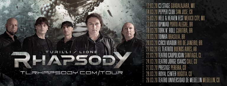 Álbum y gira de TURILLI / LIONE RHAPSODY por Latinoamérica en el 2020