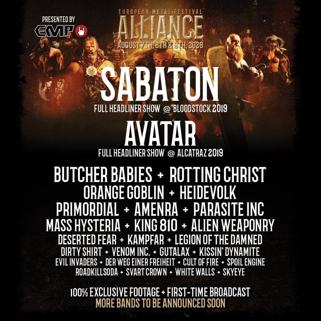 Bandas confirmadas para el EUROPEAN METAL FESTIVAL ALLIANCE