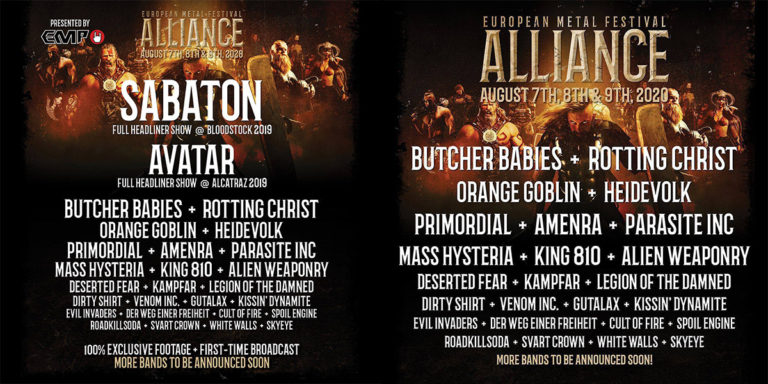 Bandas confirmadas para el EUROPEAN METAL FESTIVAL ALLIANCE