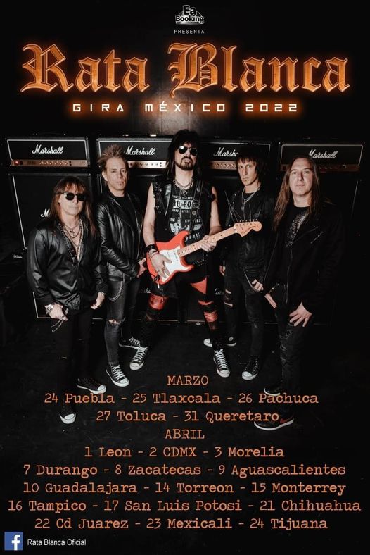 RATA BLANCA Gira México 2022