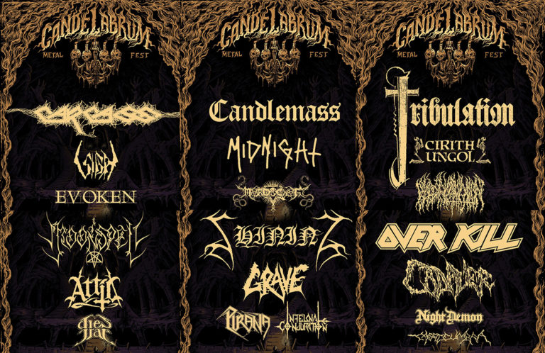 Resurge el Candelabrum Metal Fest para 2022 y confirma a CARCASS, MOONSPELL, CANDLEMASS y más