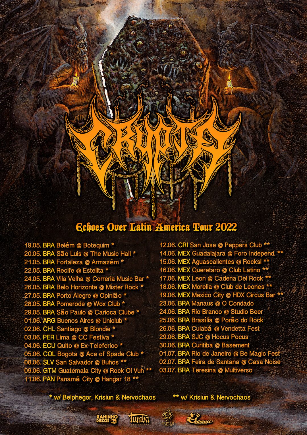 [POSPUESTO] CRYPTA Echoes Over Latin America Tour 2022