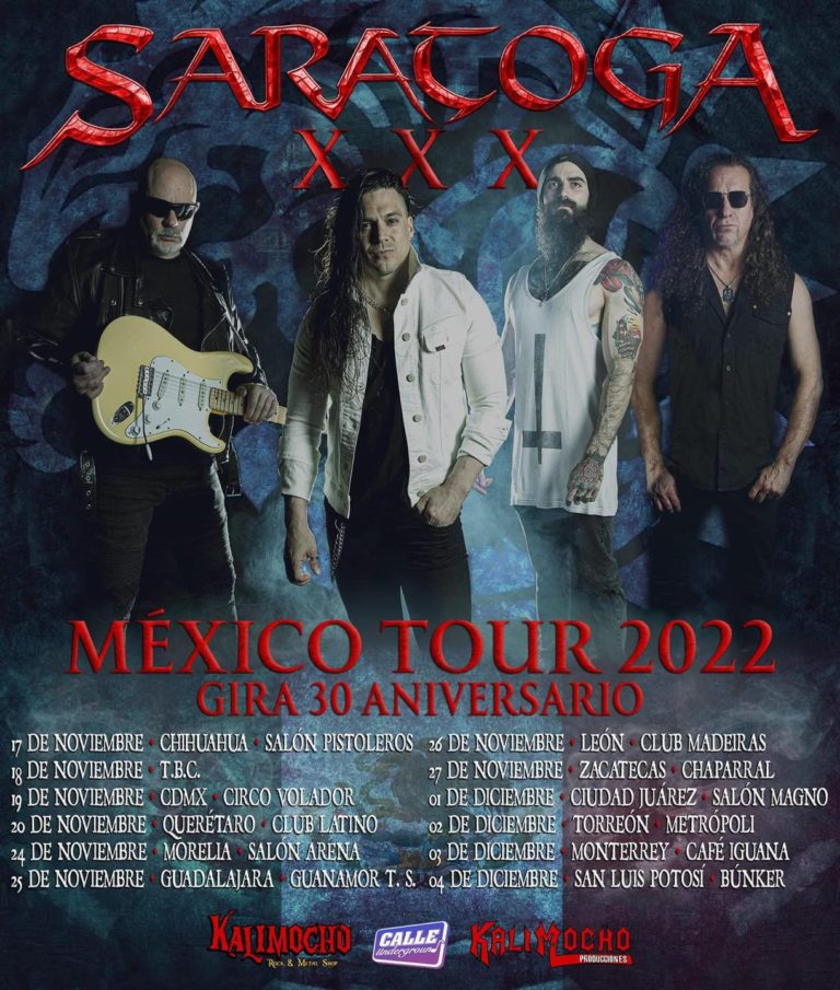 SARATOGA – México Tour 2022 Gira 30 Aniversario