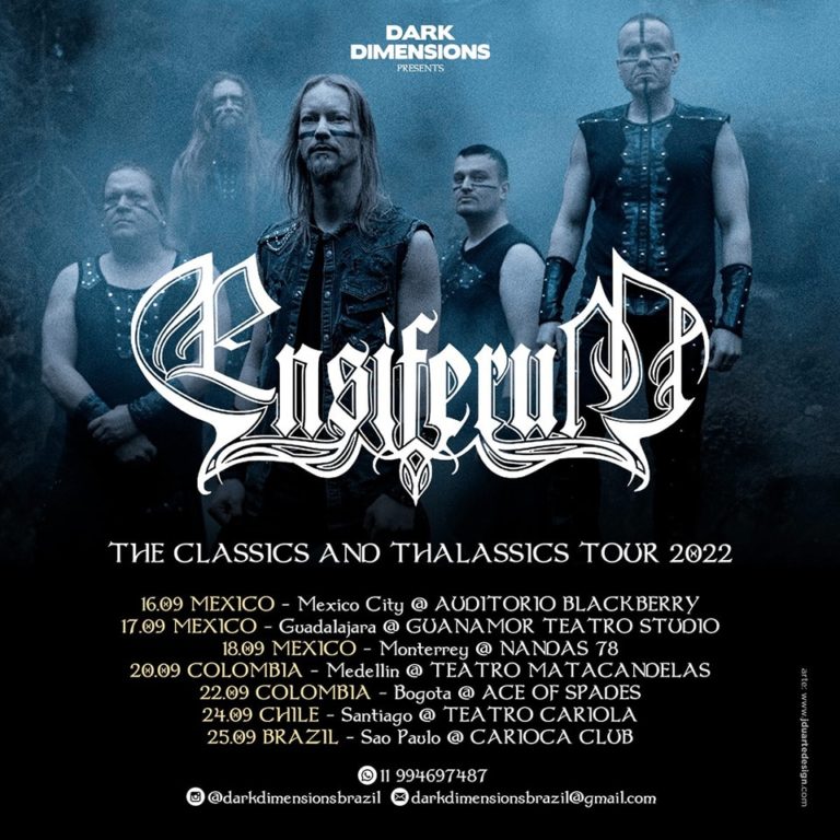 ENSIFERUM – Gira por México y Latinoamérica – The Classics and the Thalassics Tour 2022