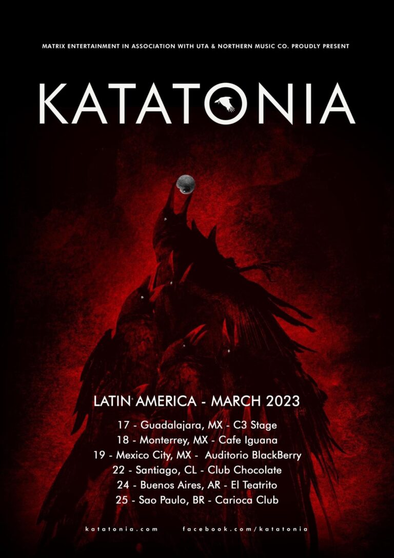 KATATONIA Mexico y Latinoamérica Tour 2023