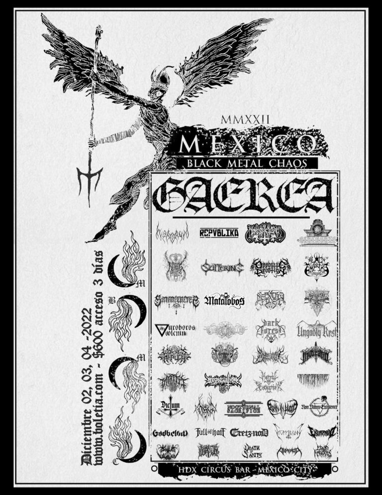 Mexico Black Metal Chaos MMXXII (2022) – Cartel completo, fechas, bandas y  precios de boletos 