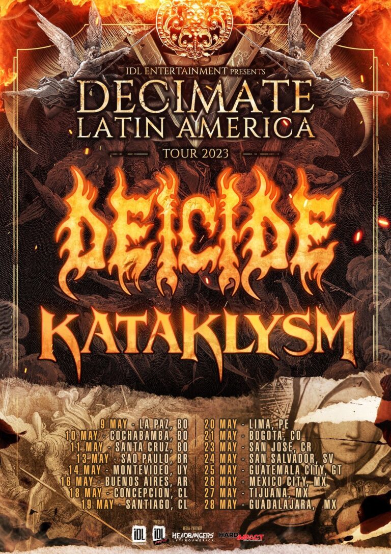 DEICIDE y KATAKLYSM Decimate Latin America Tour 2023