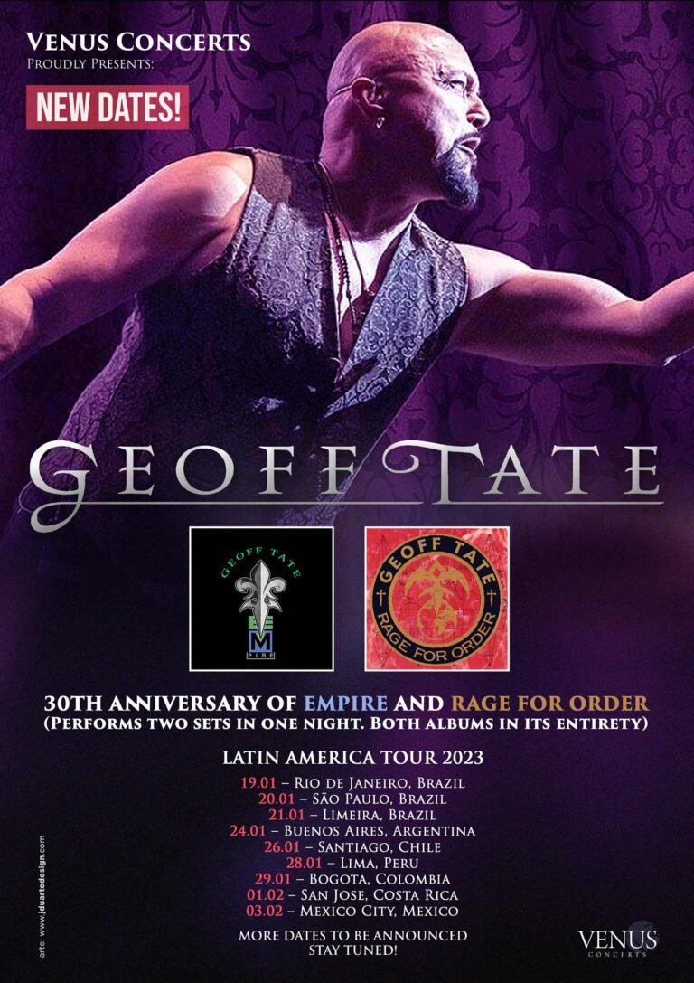 GEOFF TATE 30Th Anniversary Empire And Rage For Order