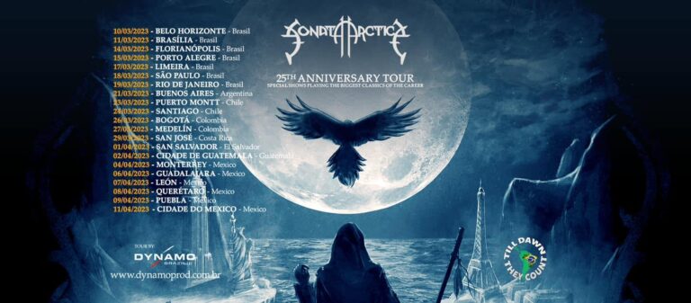 SONATA ARCTICA 25TH Anniversary Tour Latin America 2023