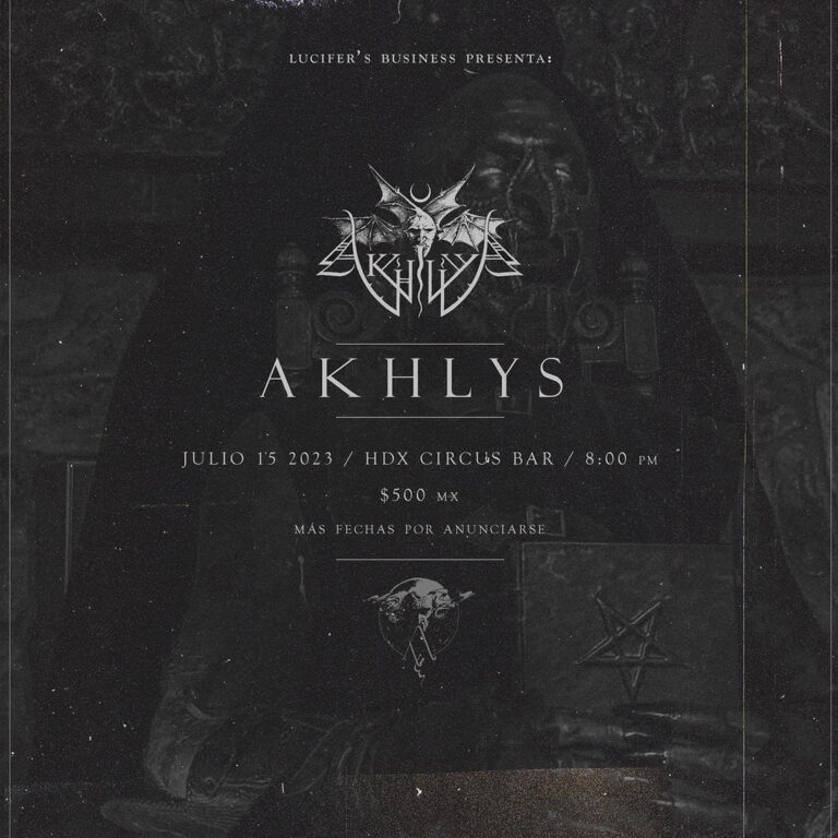 AKHLYS en vivo en CDMX, México 15 Julio de 2023