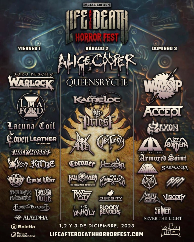 [CANCELADO] Life After Death Horror Fest – Metal Edition – 2023 – Cartel de bandas, fechas y boletos