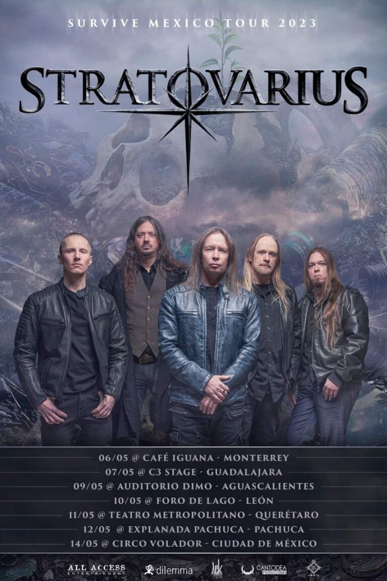 STRATOVARIUS – Survive México Tour 2023, Ciudades, Fechas y Boletos de su gira