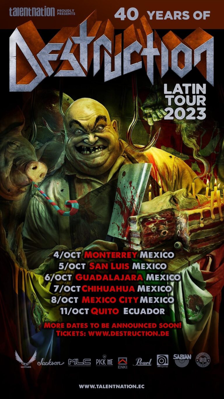 DESTRUCTION 40 Years Of Destruction Tour Mexico 2023