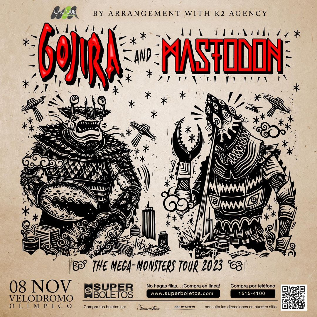 the mega monsters tour mastodon & gojira