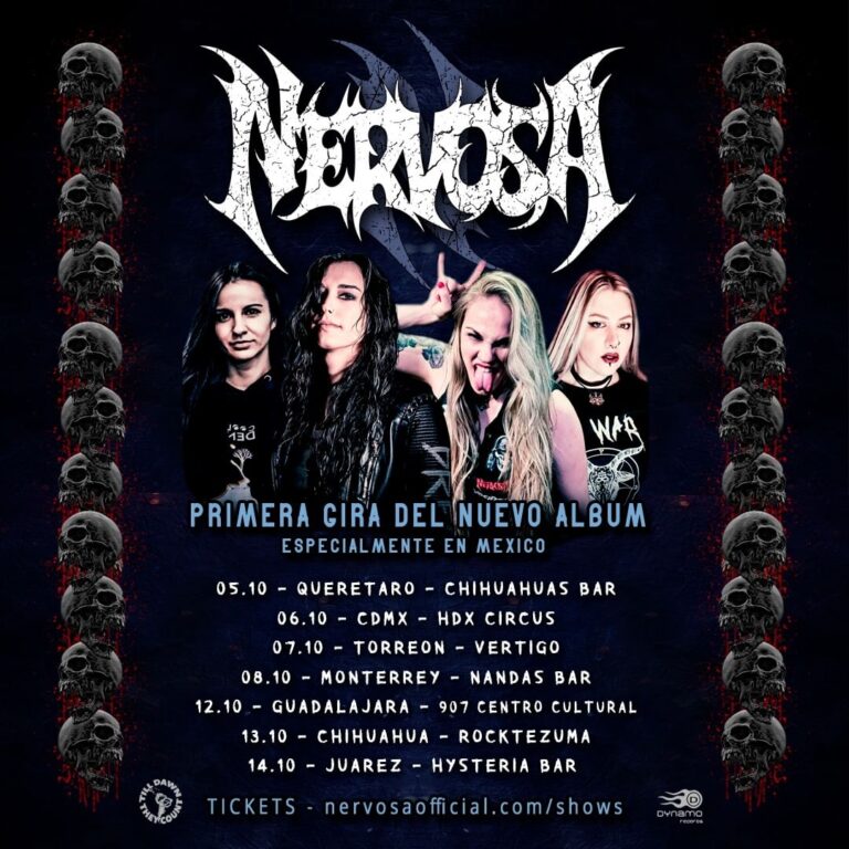 NERVOSA Gira Mexico 2023