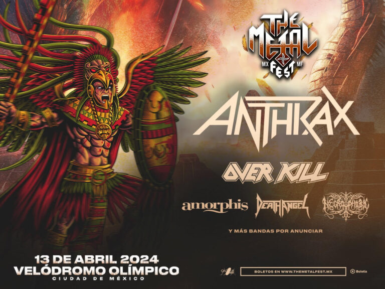 ANTHRAX, OVERKILL y AMORPHIS entre las primeras 5 bandas confirmadas de The Metal Fest Mx en Ciudad de México