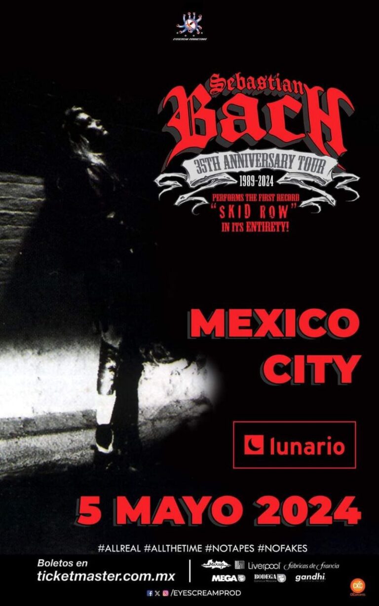Sebastian Bach en México – CDMX 2024