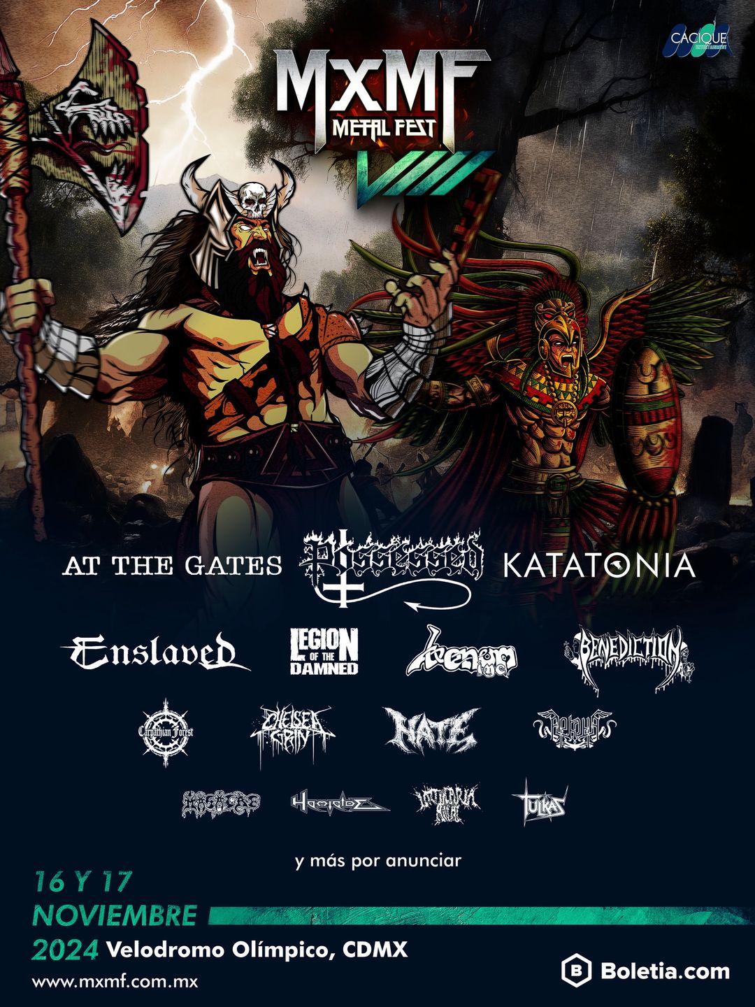 MXMF Metal Fest VIII 2024, bandas confirmadas, precios y venta de