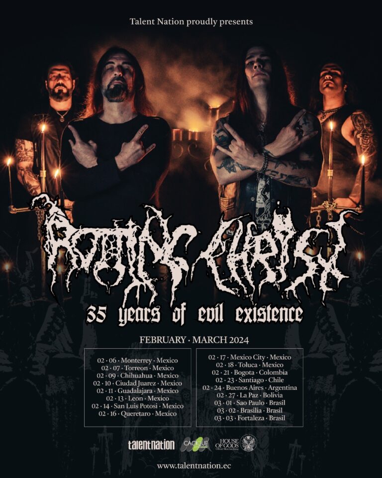 ROTTING CHRIST 35 Years of Existence Tour Mexico y Latinoamérica 2024, todas las fechas, venta de boletos