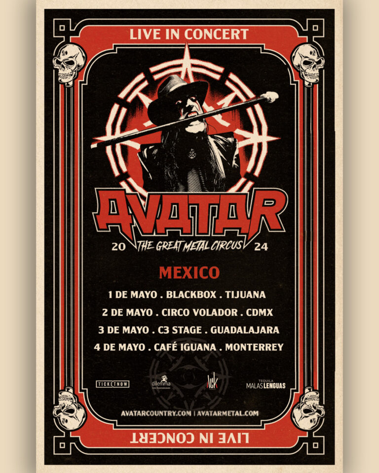 AVATAR – The Great Metal Circus – Mexico Tour 2024