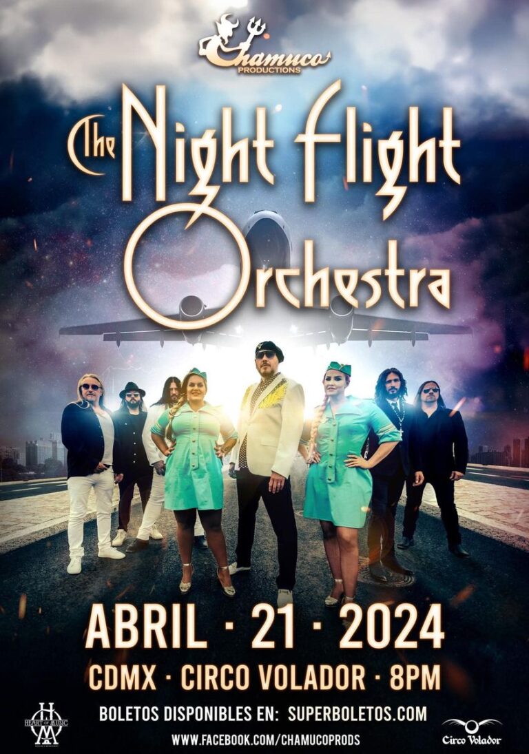 The Night Flight Orchestra concierto CDMX 2024