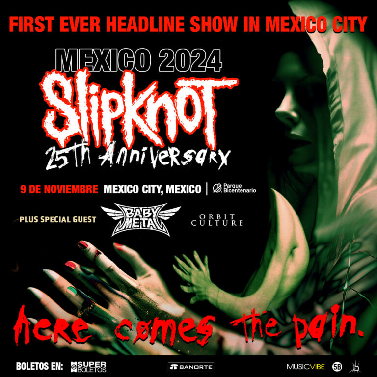 SLIPKNOT, BABYMETAL y ORBIT CULTURE en México 2024