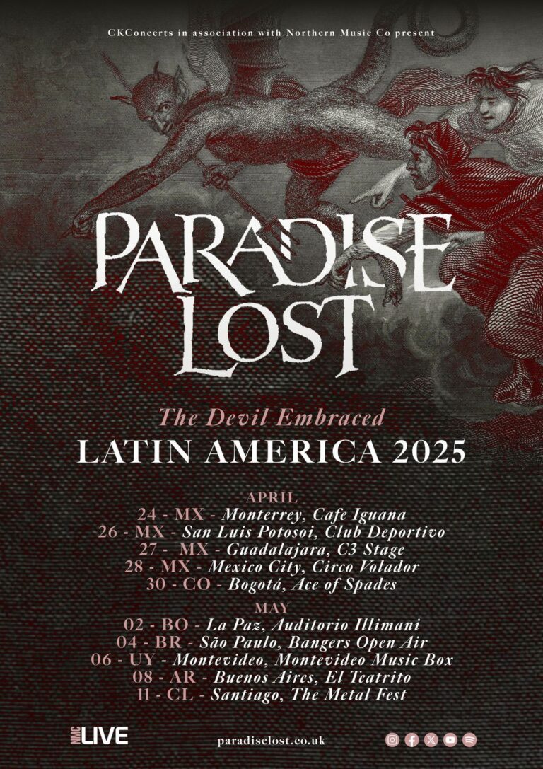 PARADISE LOST en México – The Devil Embrace 2025