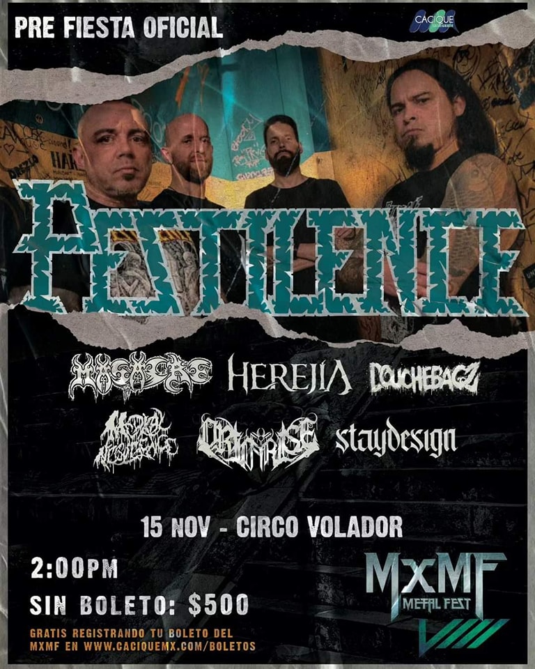 PESTILENCE Pre Fiesta MxMF Metal Fest VIII