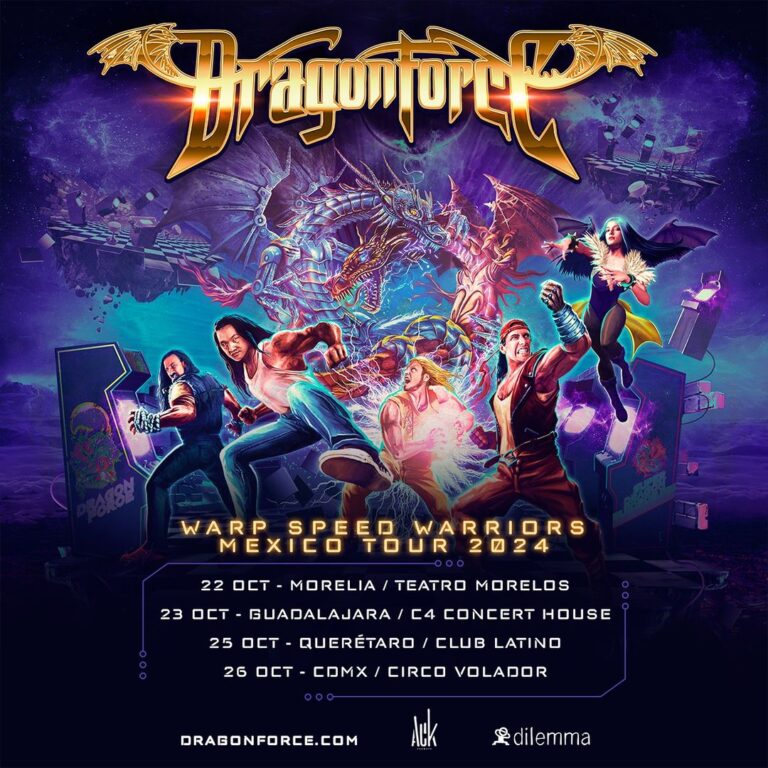 DragonForce Warp Speed Warriors Mexico Tour 2024