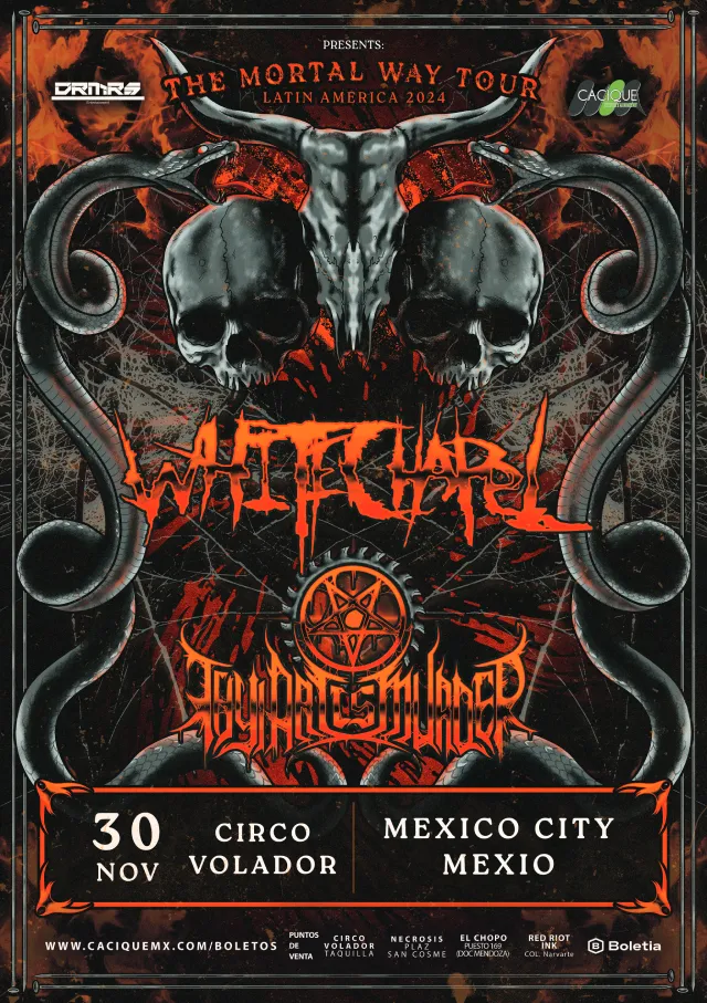 WHITECHAPEL y THY ART IS MURDER en México 2025