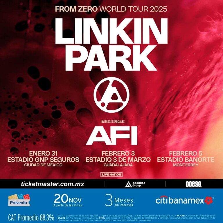 From Zero World Tour 2025: LINKIN PARK + AFI en México