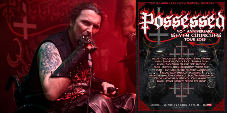 POSSESSED anuncia su regreso a México y Latinoamérica celebrando 40 años de Seven Churches