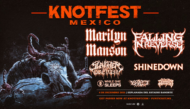 Regresa el Knotfest México en 2025 con Marilyn Manson, Falling in Reverse y más.