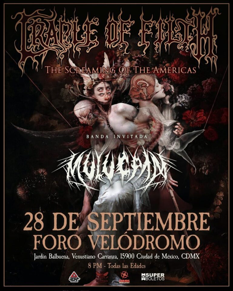 Cradle of Filth en CDMX, México, 2025