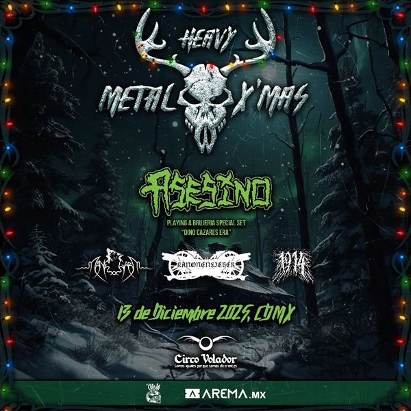 Heavy Metal X’Mas 2025: Asesino, Manegarm, Kanonenfieber y 1914