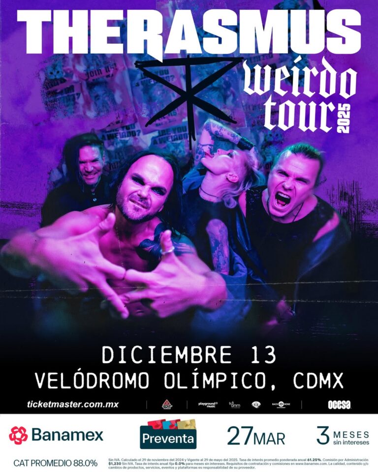 The Rasmus – Weirdo Tour en México 2025