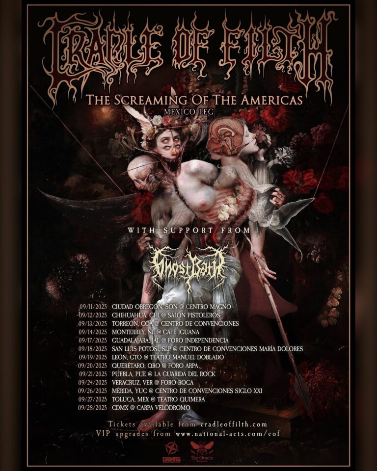 Cradle of Filth en México – The Screaming of the Americas Mexico Tour
