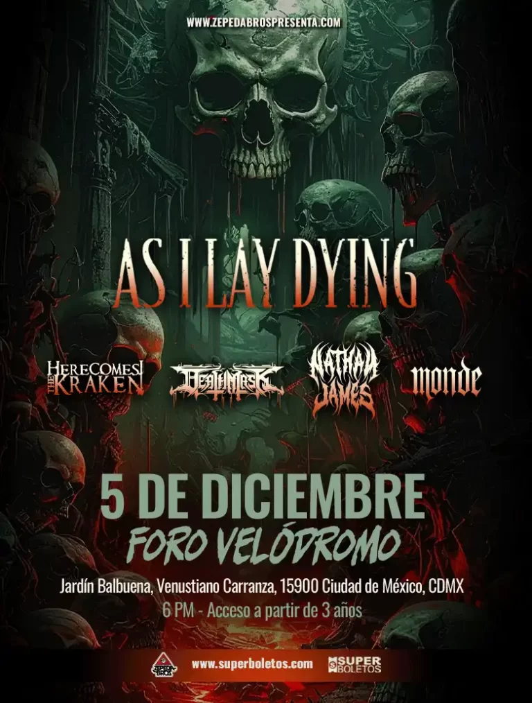 As I Lay Dying en México 2025
