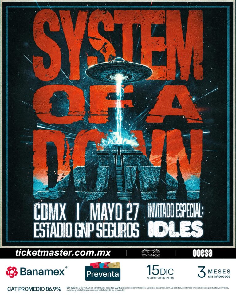 System of a Down en CDMX, México 2026