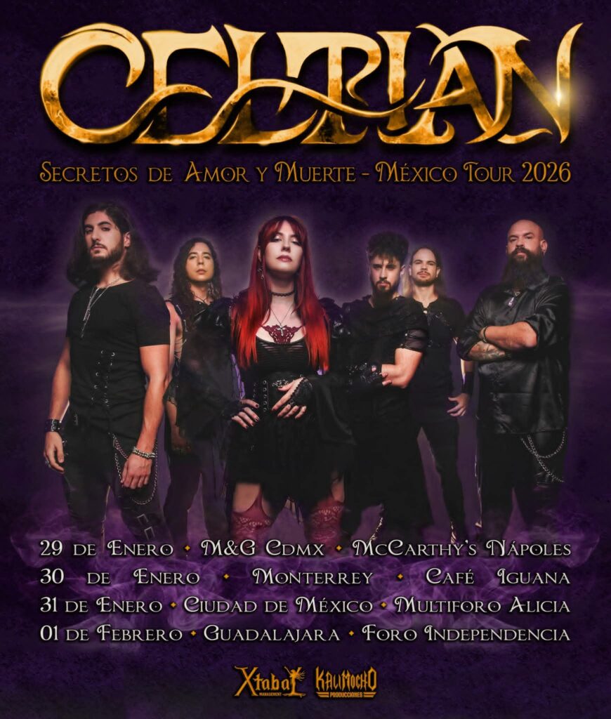 Celtian realizará una mini gira de 3 conciertos por México