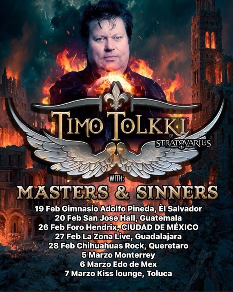 Timo Tolkki prepara gira por México y Centroamérica en 2026