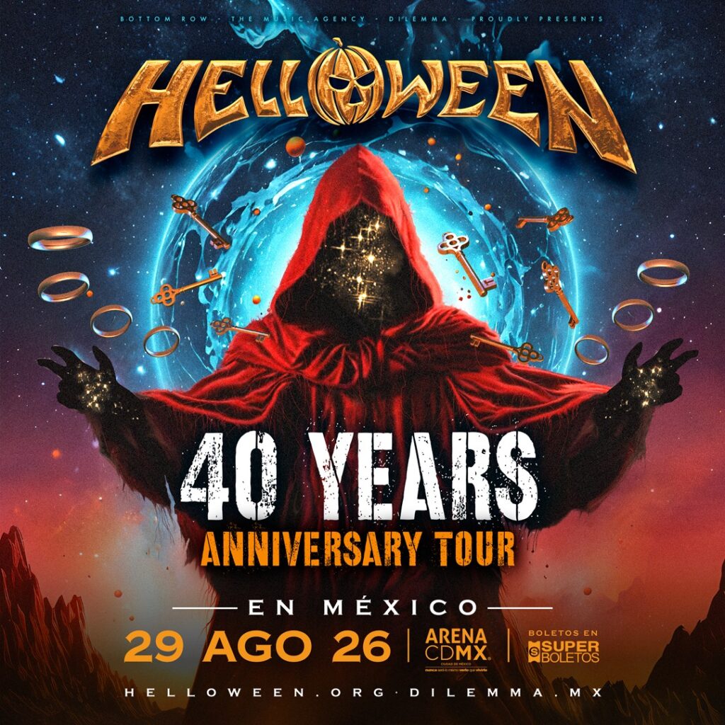 Helloween confirmó su concierto de aniversario en México para el próximo 28 de agosto